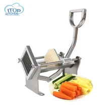 Ручной Резак для картофеля фри из нержавеющей стали для изготовления картофельных чипсов, овощные ножи, слайсер для фруктов, кухонные инструменты для резки картофеля