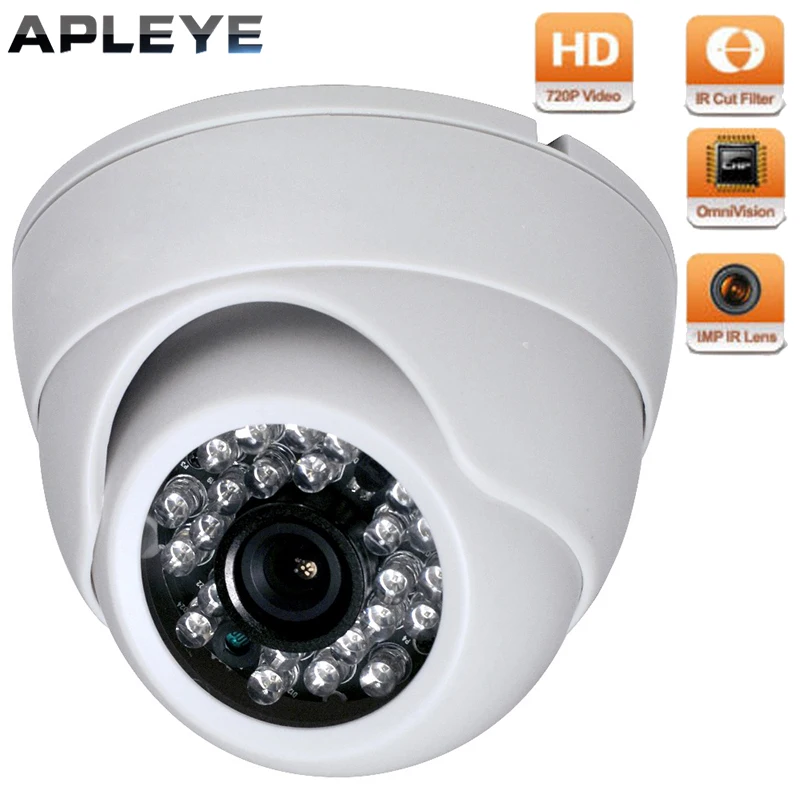 

Mini AHD Camera 720P CCTV Security Video Camera 1.0MP PAL NTSC Eyeball Camara Surveillance IR-Cut Night Vision Dome Camera