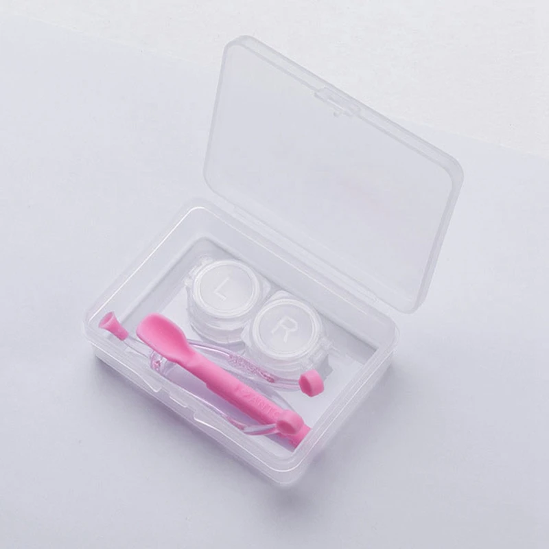 3Contact Lenses KitR Набор для контактных линз+ очиститель для ухода за глазами, для удаления контактных линз, силиконовый мягкий наконечник, пинцетная палочка чехол, набор - Цвет: 3Contact Lenses KitR