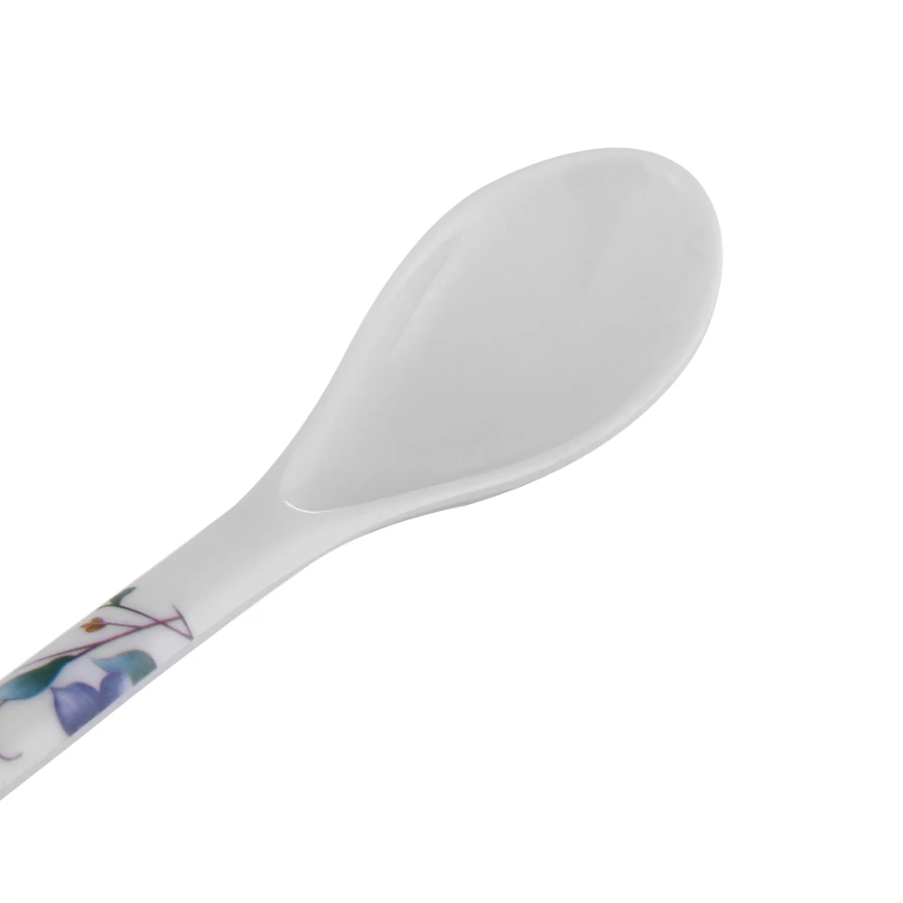 Kitchen Melamine Spoons Imitation ceramics Long Handle Coffee Sugar Dessert Children Tea Scoop Portable Soup Spoon soup spoon,plastic spoon