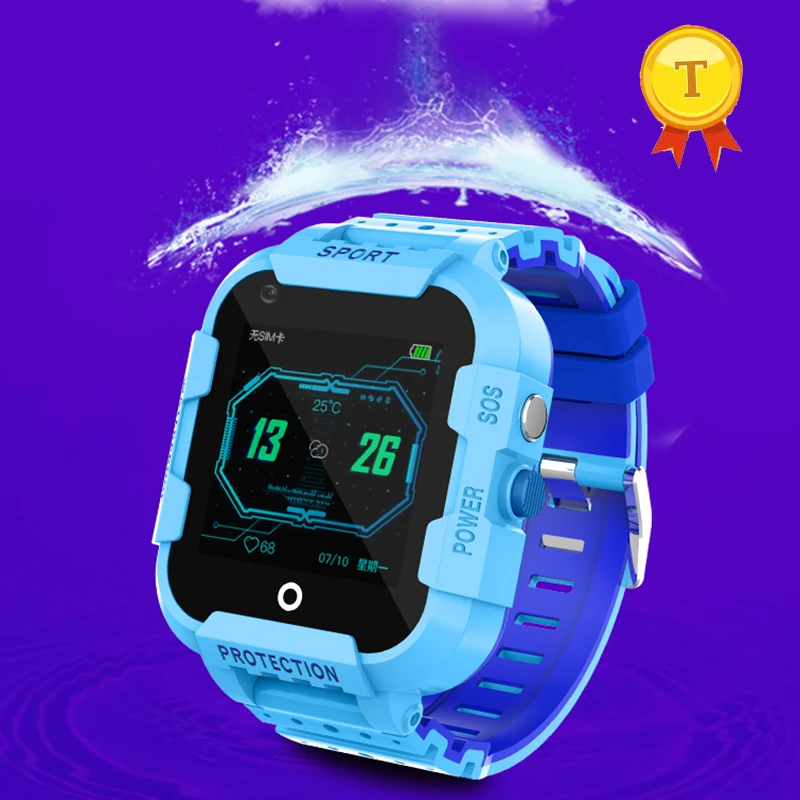 

new design IP67 Waterproof Smart 4G watch GPS WIFI Kids Child girl baby phonewatch SOS Video Call Monitor Tracker Location Watch