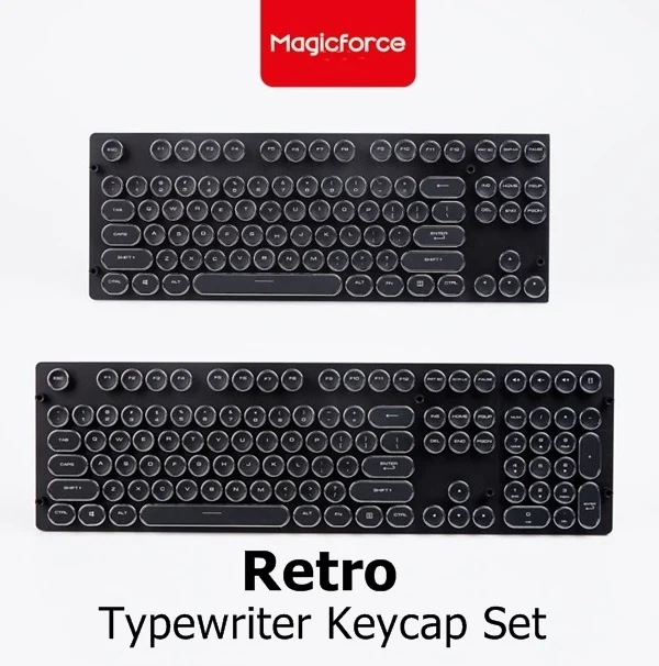 Электронная машинка Magicforce в стиле ретро набор ключей 87/108 колпачки для MX
