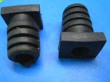 20pcs 19x6 Length 19mm bore 6mm Rubber Square Strain Relief Cord Boot