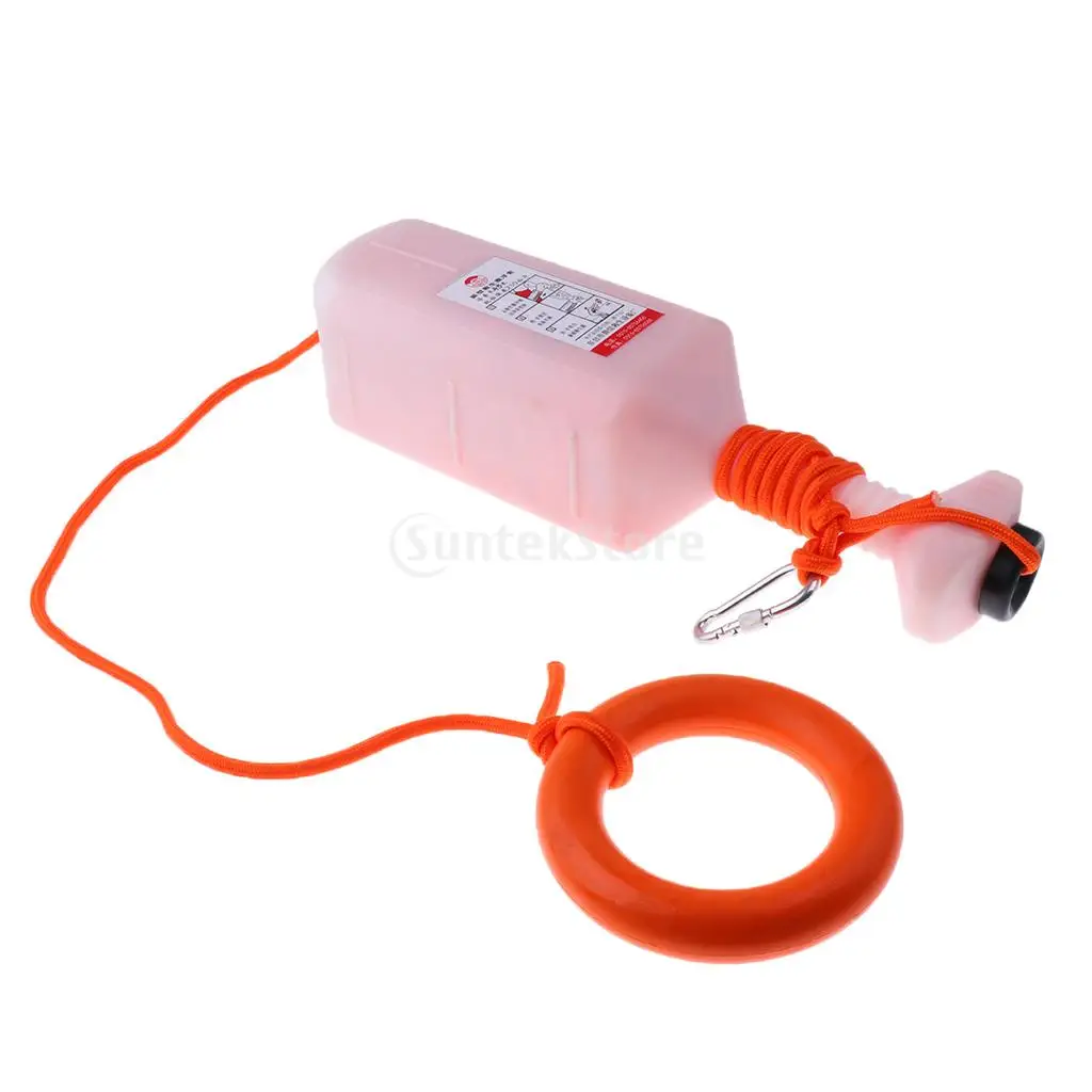 30m/45m High Strength Buoyant Water Rescue Line Rope Case /with Floating Ring/Safety Hook for Swimming Boating Yacht Sailing