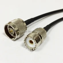UHF Женский Jack Разъем переключатель N штекер конвертер RG58 быстрая 50 см 2" адаптер