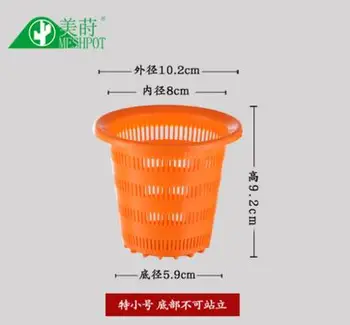 

Meshpot Clear Orchid Pot Flower Pot Decoration Transparent Plastic Garden Pot Planter Container Indoor Dia 10.2cm / 8cm / 9.2cm