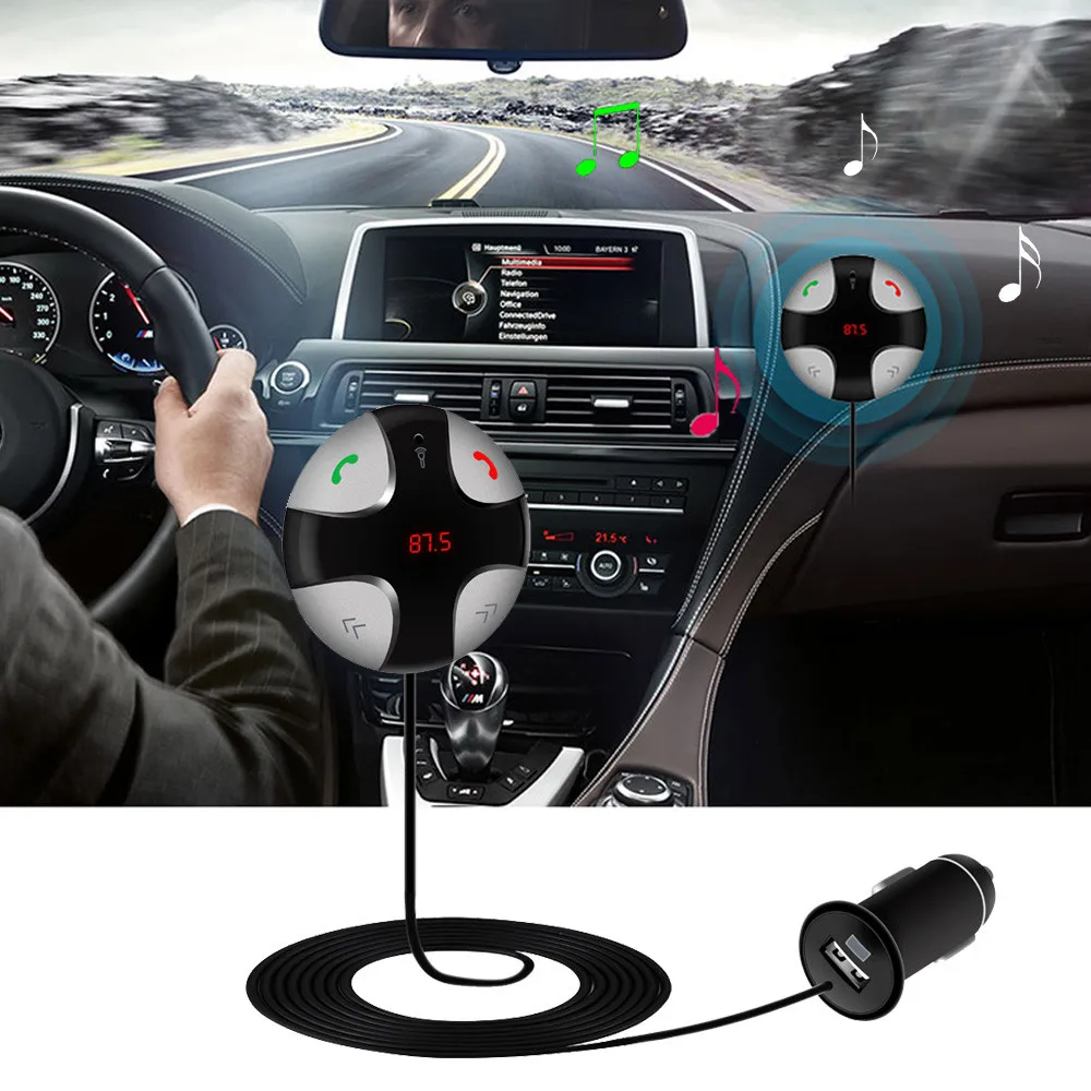 Buy 2016 New Hot Wireless Digital LED Display LCD Bluetooth 3.0 Car Kit MP3 FM Transmitter USB