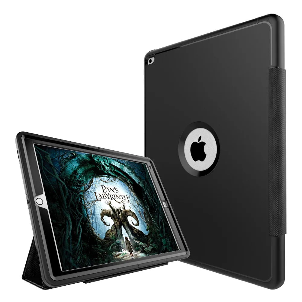 For iPad Air 2 3 Layer Smart Cover Case Hybrid Armor 360 Full Protection Heavy Duty
