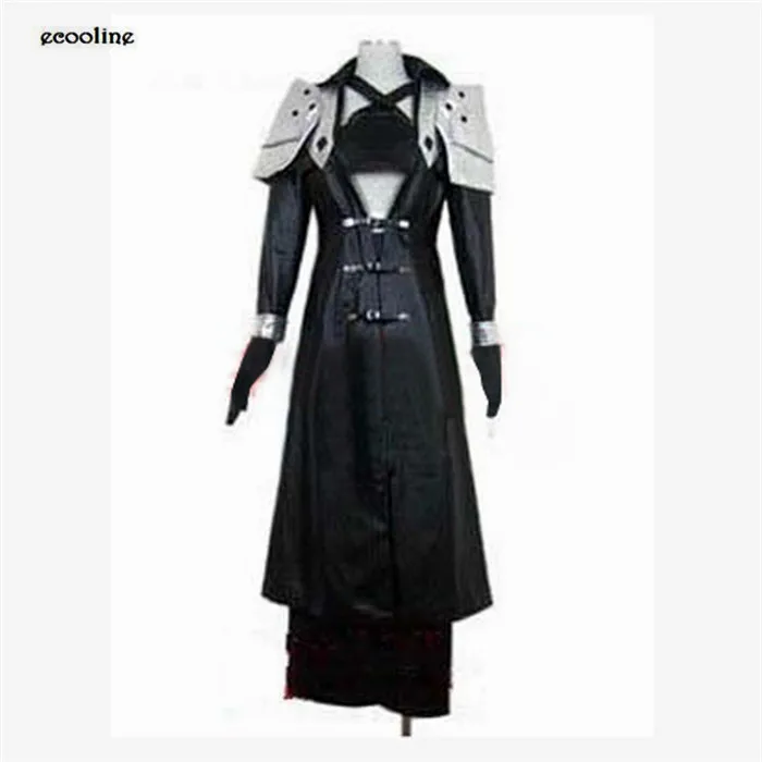 

Free!!Anime Final Fantasy Sephiroth Leather Coat Cosplay Custom-made Any Size Free Shipping NEW