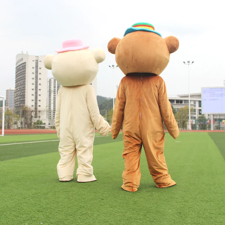 2019 Заводская распродажа Лидер продаж Janpan Rilakkuma носить талисман, костюмы взрослых размеры медведь мультфильм костюм Хэллоуин высокого