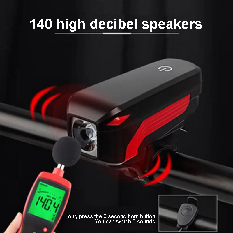 2 في 1 USB شحن الصمام العلوي مع 130db القرن الإلكترونية الدراجة دراجة جرس ليلة الدراجات معدات السلامة campanello لجنة تقصي الحقائق 2 في 1 USB شحن الصمام العلوي مع 130db القرن الإلكترونية الدراجة دراجة جرس ليلة الدراجات معدات السلامة campanello لجنة تقصي الحقائق