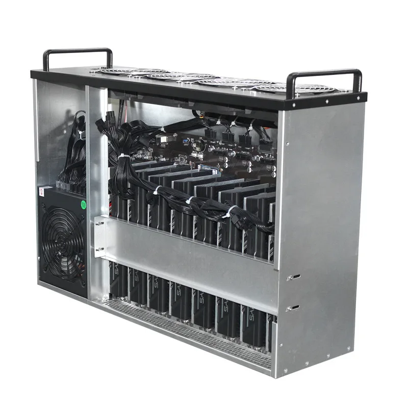 

B250 BTC mining rig case USB miner sever case crypto Coin Aluminum Frame fan Mmcoin ETH ETC XMR gtx1070 1070ti gtx1080 1080ti