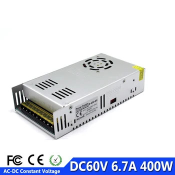 

DC60V Power Supply Switching 6.7A 400W Power Source Driver 110V 220V AC DC 60V Transformer For CNC Machine DIY Stepper CCTV