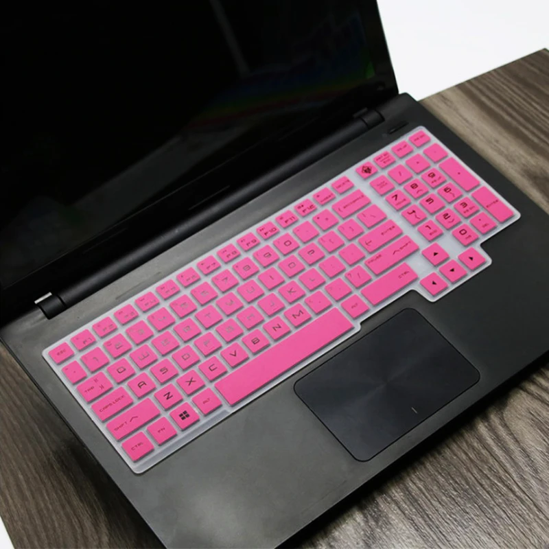 Kawaii силиконовый чехол для клавиатуры, высокая Невидимая защита, чехол для hp 15,6 дюймов, ноутбук - Цвет: pink