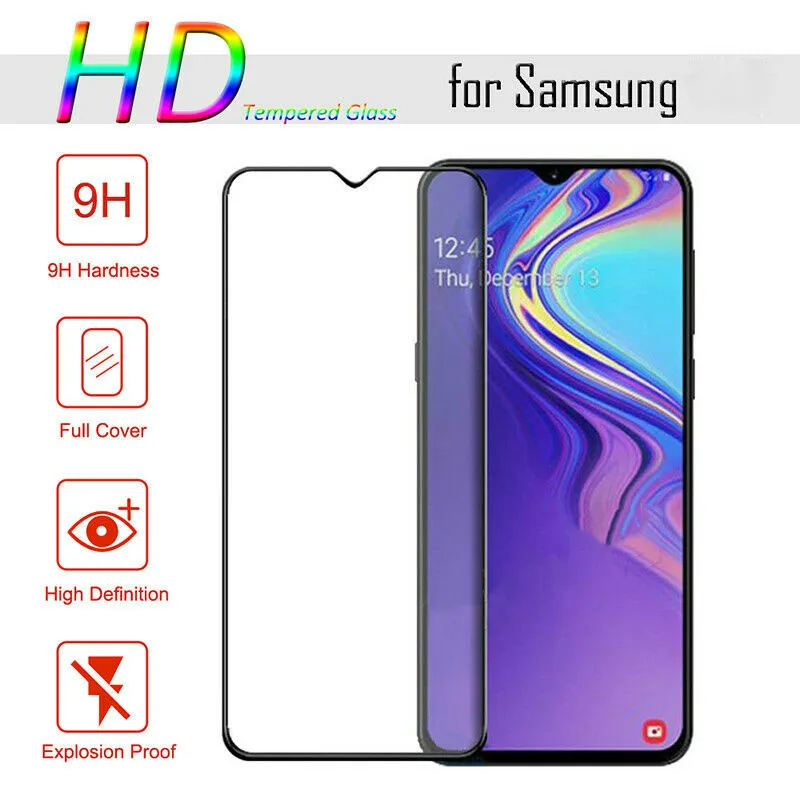 Защитное стекло закаленное для Samsung A30 A50 A51 M30s A6 A8 J4 J6 A7 2018 Galaxy M10 M20 M30 A20E A40 A70