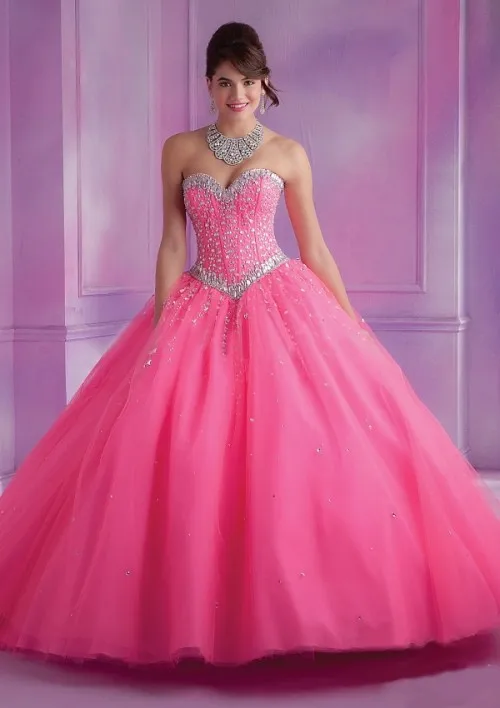 Последний дизайн бальное платье Бальные платья розовый с курткой платье 15 лет платье невесты с бисером - Цвет: same as pic