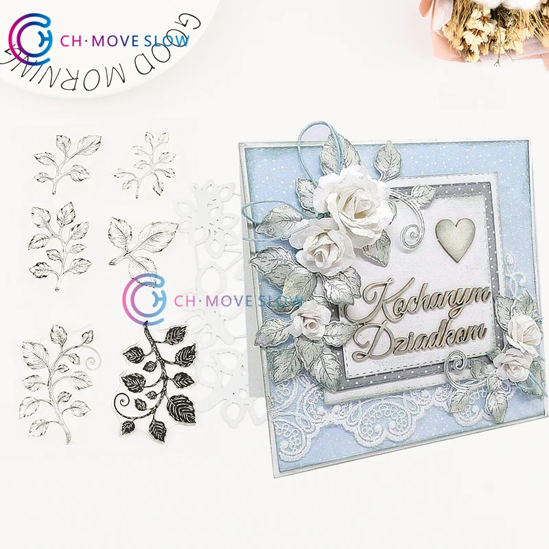 

CH Leaves Stencil Metal Stamp Cutting Dies For Scrapbooking Practice Hands-on DIY Album Decor Card Craft Dies