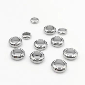 

Stainless Steel Large Hole Crimp Spacer Beads Jewelry Making DIY Crafts Findings Dull Silver tone 1.5mm 2m 3mm 4mm 5mm 6mm 8mm