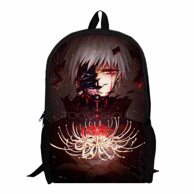 Fashion Anime Tokyo Ghoul Printing Backpack Travel Backpack Teens Kids Boys Girls Cool School Bags Womens Mens Laptop Backpack