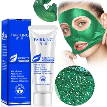 

Face Mask Green Tea Mud Purifying Cleansing Face Mask Anti Aging Remove Wrinkle Pores Cleaning Blackhead Acne Mask Moisturizing