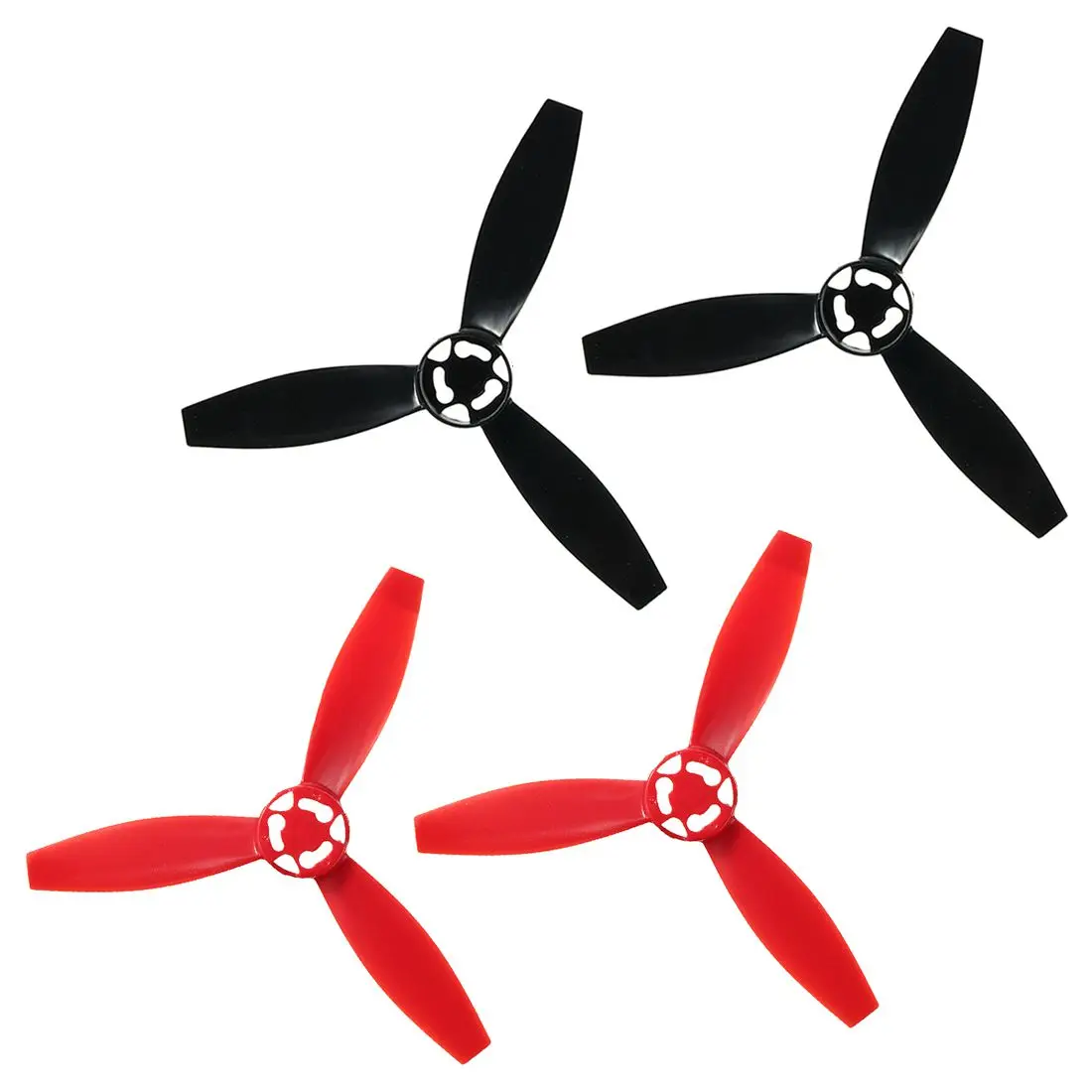 

ABWE Best Sale 4Pcs Red & Black Propeller Rotors Paddle Props Part For Parrot Bebop 2 Drone