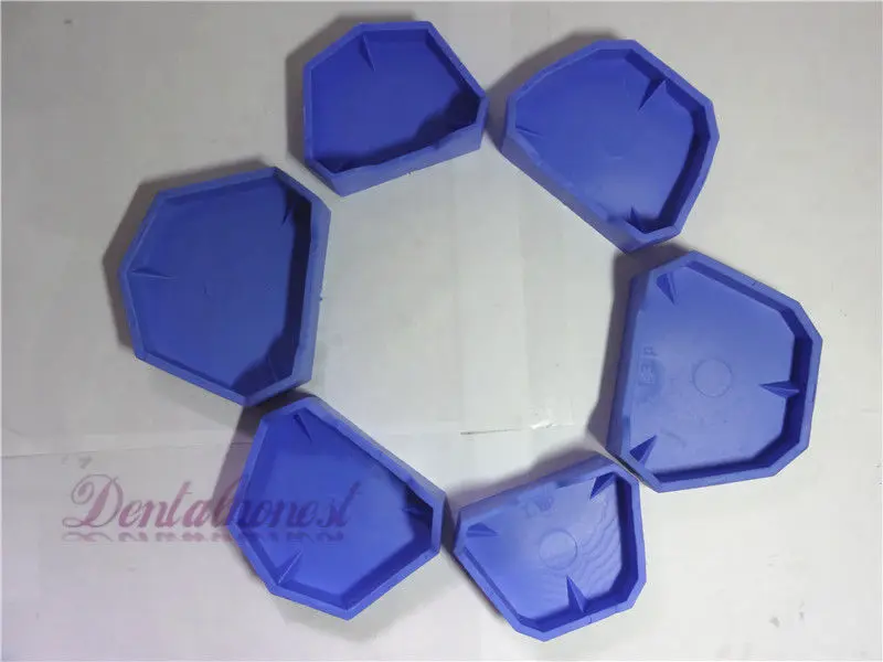 

6 pcs/1Set best Dental Lab Model Former Base Molds with notches