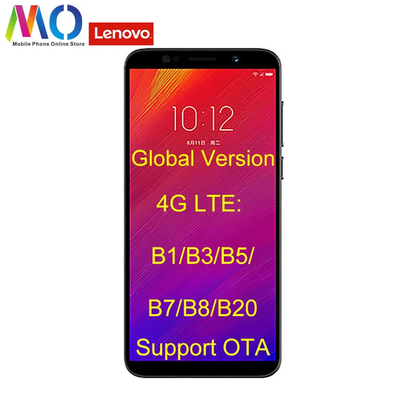 

Original New Lenovo A5 3GB 16GB/32GB Smartphone 4000mAh 4G FDD Android 8.1 Camera 13.0MP Fingerprint Recognition Face ID Senior