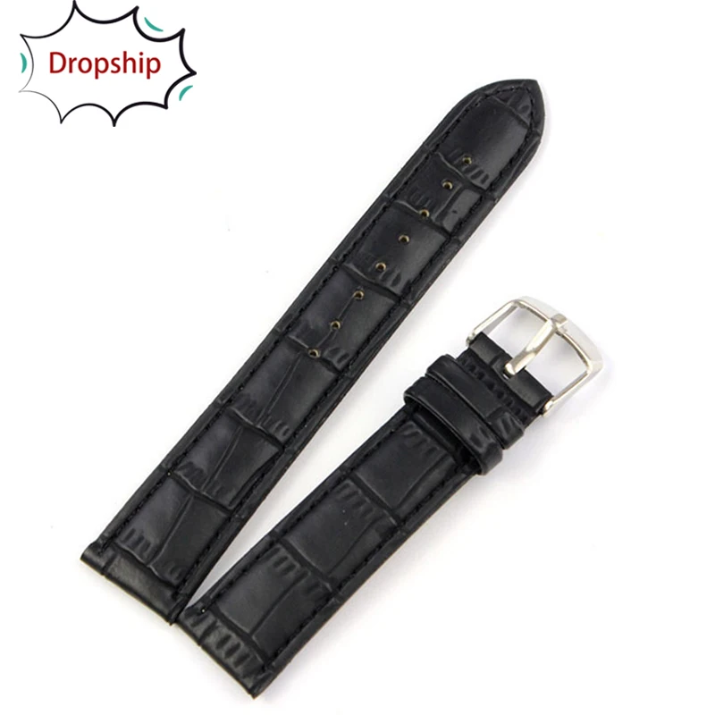 

strap for Watch Willby 1pc High Quality Soft Sweatband Faux Leather Strap Steel Buckle Wrist Watch Band jan17