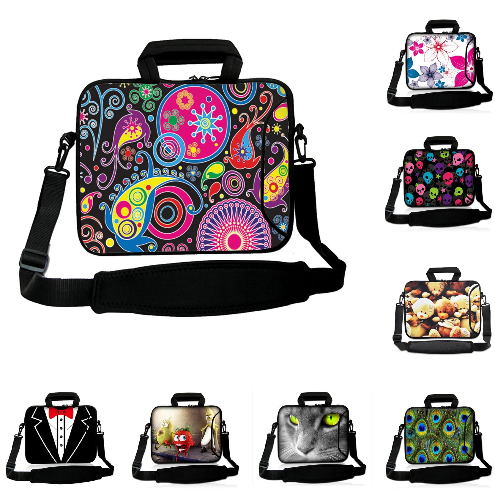 For HP Stream Xiaomi Air Notebook PC Women's 13 13.3 12.8 inch Shoudler Strap Messenger Laptop Cover Cases Newest Notebook Bags
