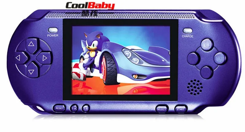 CoolBaby RS-15 портативная игровая консоль дюймов 3,2 дюймов детская игровая машина Встроенный 318 игры Классическая игра psp Поддержка AV двойной плеер