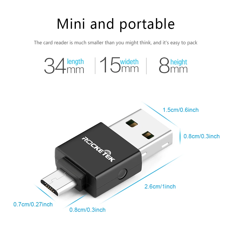Rocketek high quality micro usb 2.0 multi memory otg phone card reader adapter for TF micro SD pc computer laptop accessories. Rocketek high quality micro usb 2.0 multi memory otg phone card reader adapter for TF micro SD pc computer laptop accessories.