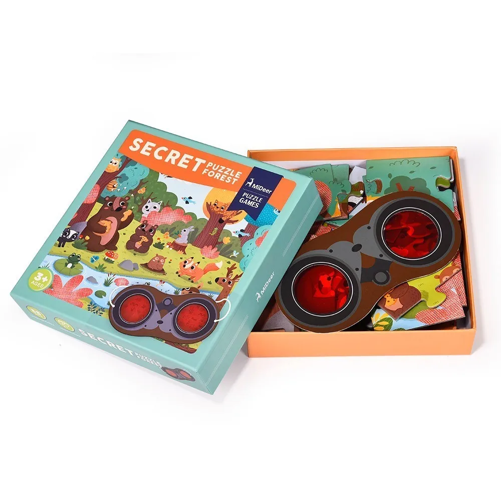 

Detective In Space Paper Puzzle Children Creative Toy With Magnifier Gifts for Preschool Kids