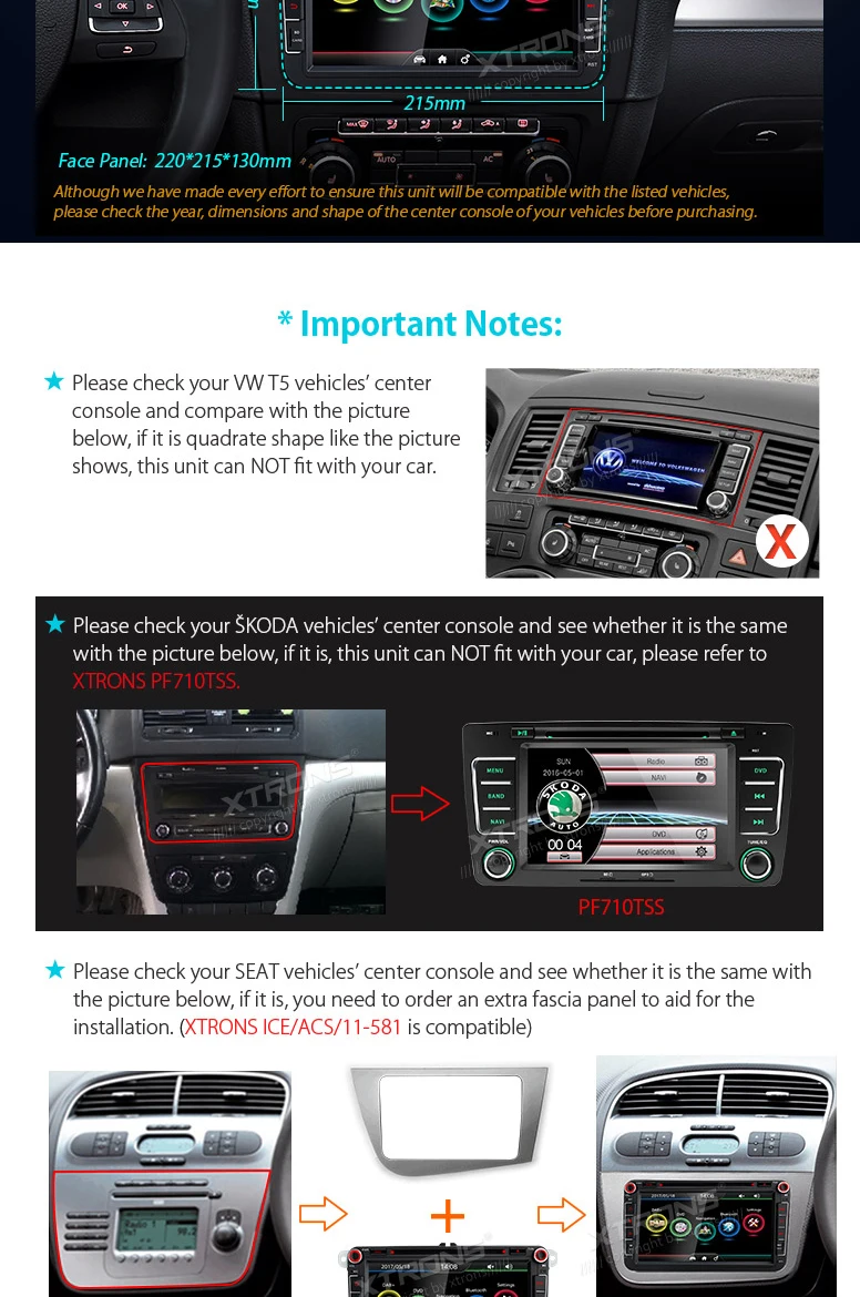 Perfect 8" Special Car DVD for Seat Altea 2004-2015 & Toledo 2004-2015 & Alhambra 2010-2016 with Built-in Vehicle Standard DAB+ Module 3 Perfect 8" Special Car DVD for Seat Altea 2004-2015 & Toledo 2004-2015 & Alhambra 2010-2016 with Built-in Vehicle Standard DAB+ Module 3