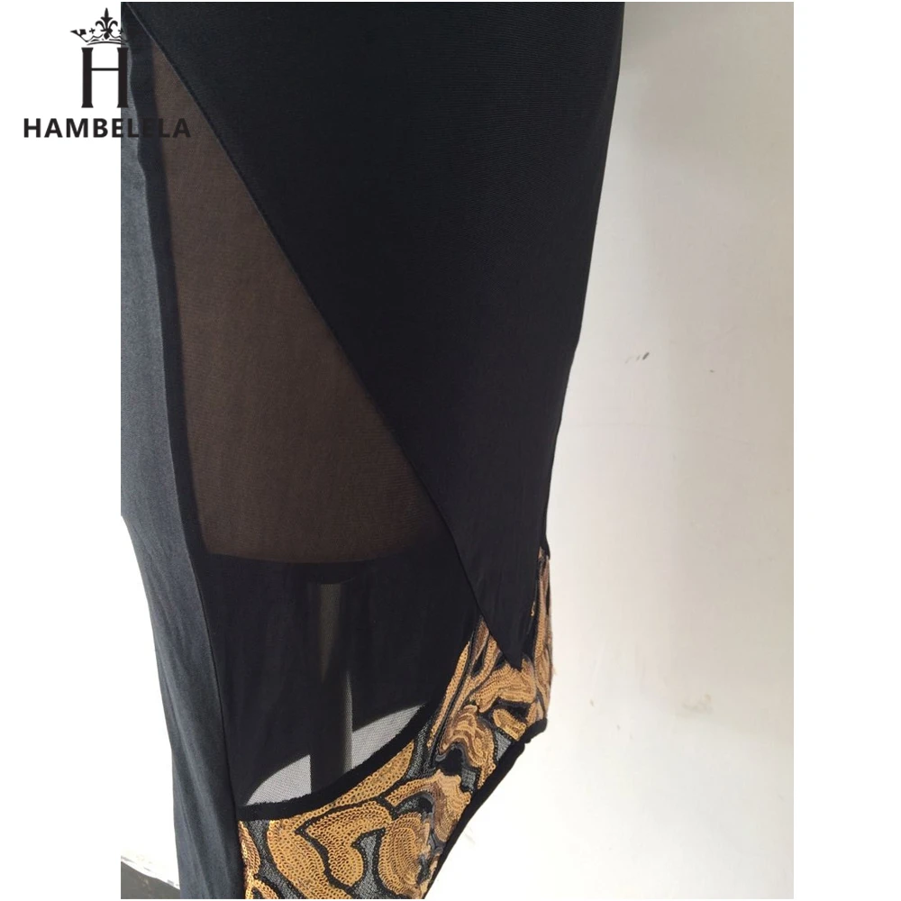 IDress Sexy Club Dress Women Sequin Bodycon Dress Black Friday Long Sleeve Autumn Winter Knee Length Black Dress O Neck Hollowed Vestidos Bandage Dress  (6)