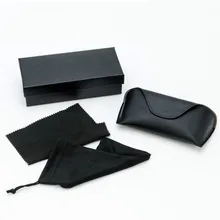 

Durable PU Leather Professional Glasses Case Vintage Sunglasses Five suit Eyeglasses men women Retro Box Cases Gift