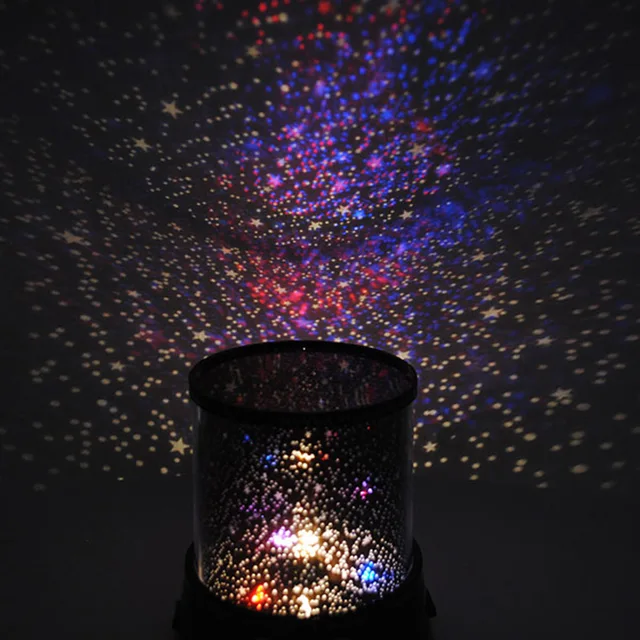 Светильник-ночник Aliexpress Проектор - Звезды - 2013 Free Shipping Sky Romantic Projector LED Night Light Lamp Cheap Rotation Starry Star Moon s019 - Ночник-проектор - Звездное небо - потрясающий Алиэкспресс ночник проектор
