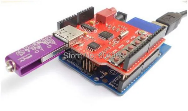 

5pcs/lot For Arduino USB-SD MP3 Shield
