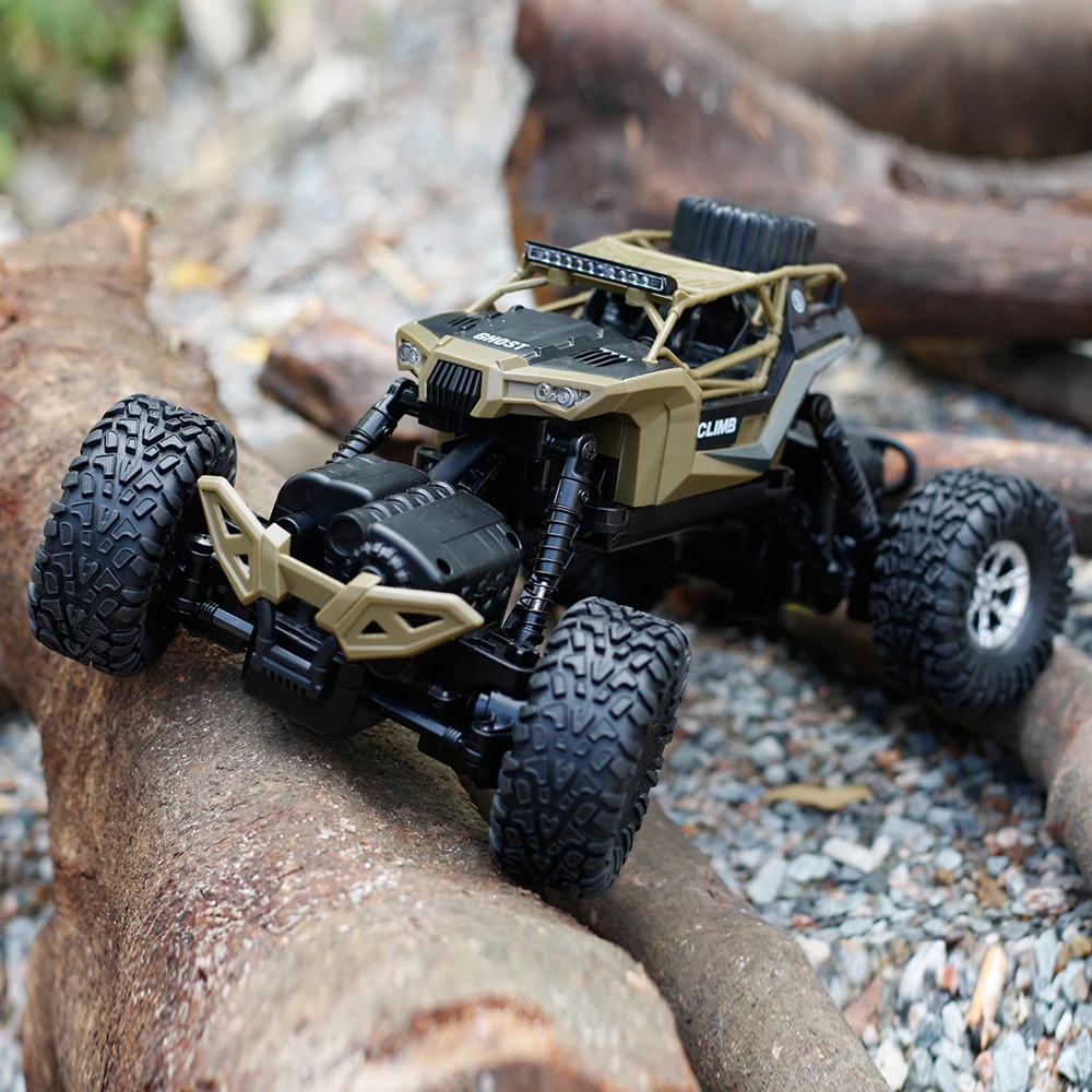 GizmoVine 2,4 г 4WD RC автомобиль двойные двигатели Bigfoot автомобиль дистанционного Управление игрушки 1/16 Водонепроницаемый RC Desert багги грузовик грязи велосипед для детей