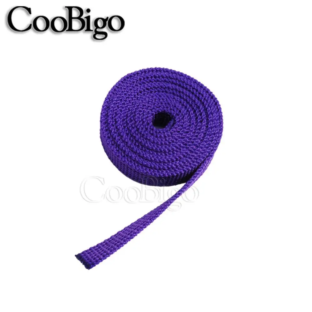 1 yards Assorted Colors 3/8"(10mm) Polypropylene PP Webbing Ribbon Band Strap Dog Collar Harness Outdoor Backpack Bag Parts 