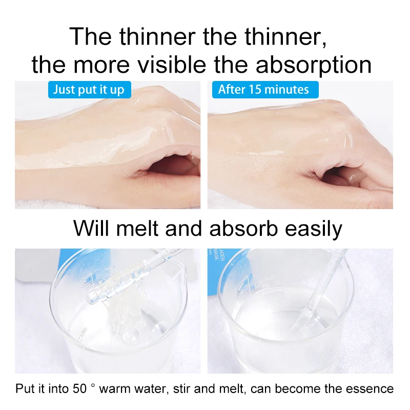 Best Fonce Korea Gold collagen Face Mask 10Piece Anti aging Improve Coarse Rejuvenation Tight Fade fine lines whitening Brighten Skin