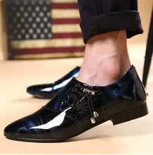 Fashion designer formal mens dress shoes genuine leather black luxury wedding shoes men flats office for male