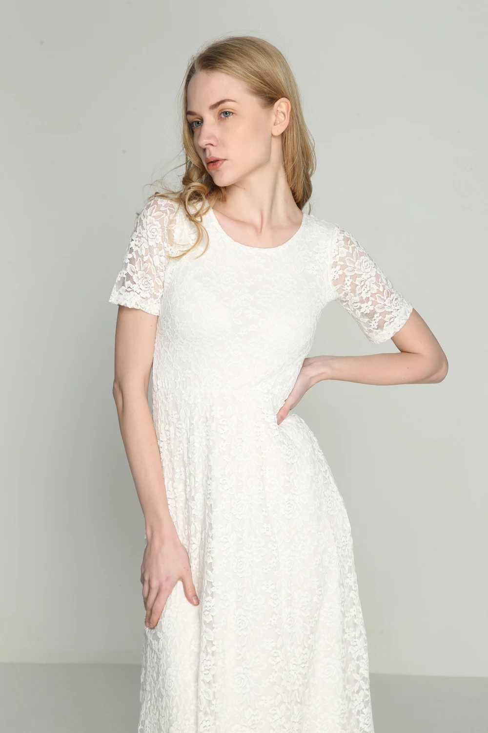 white dress