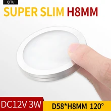 Spot Ultra-thin 12V ceiling window display wine counter surface mounted panel light Built-in LED mini spotlight 3W downlight Spot Ultra-thin 12V ceiling window display wine counter surface mounted panel light Built-in LED mini spotlight 3W downlight