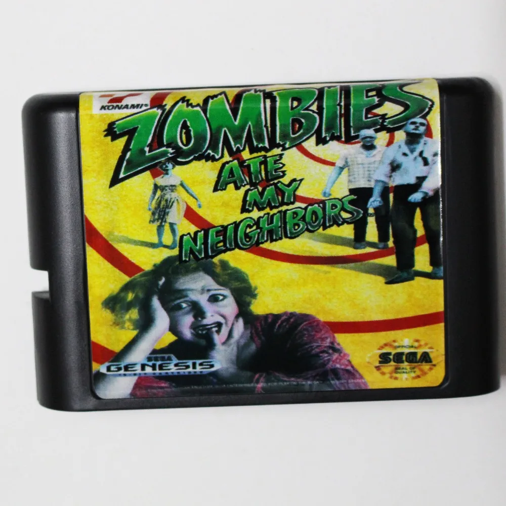 Zombies Ate My Neighbors 16 bit MD игровая карта для sega Mega Drive для Genesis