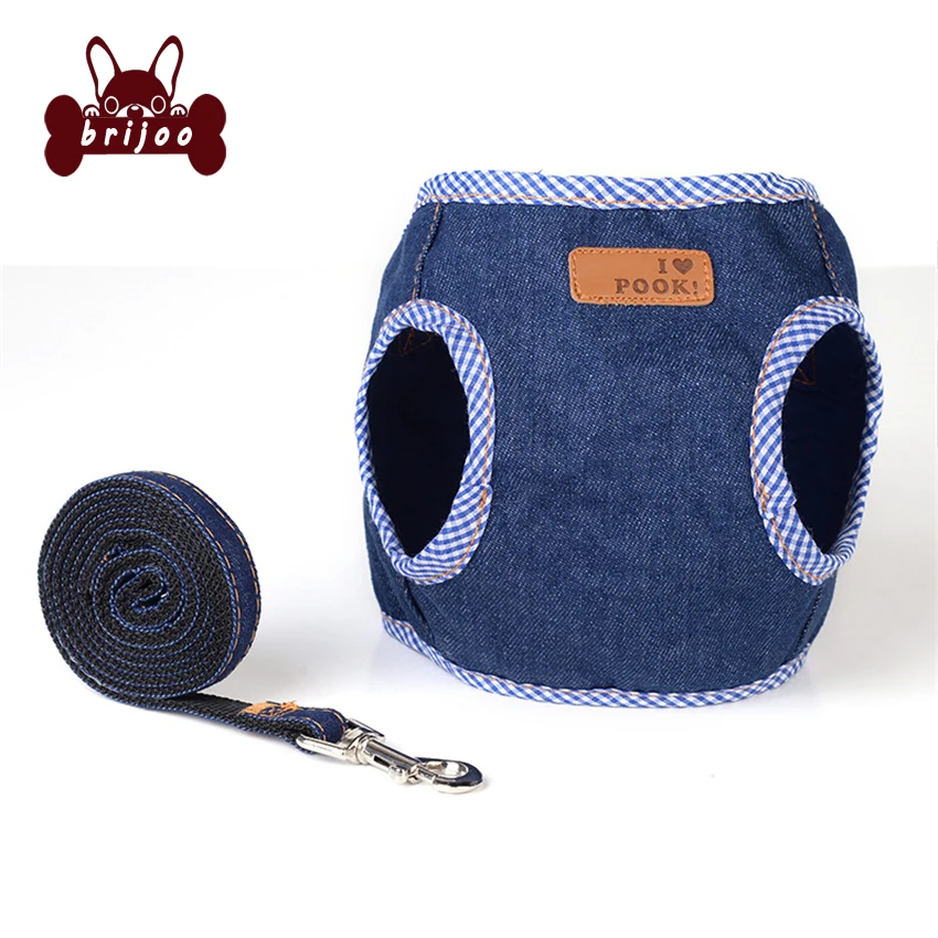 No Pull Cloth Dog Harness Leash Set Pet Vest Lead For Small Meduim Large Dogs Perfect for Daily Training Walking S-XL Size