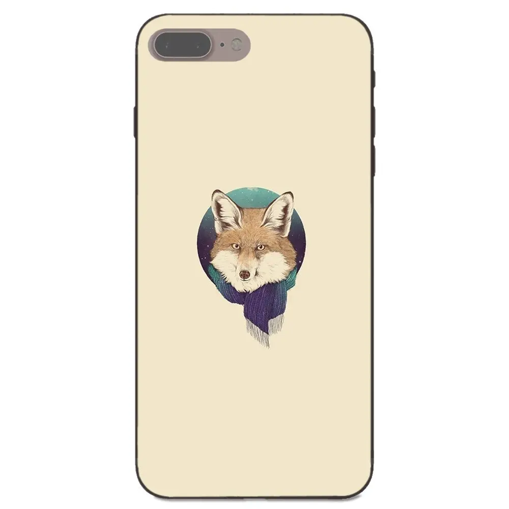 Мультяшный Забавный Лисичка для Apple iPhone X XS Max XR 4 4S 5 5S SE 6 6S 7 8 Plus Мягкий Силиконовый
