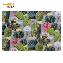 HUGSIDEA кактус цветочные 3D печатные ковры Нескользящие домашние декоративные коврики для детской спальни креативный коврик для вытирания ног Tapetes Para Casa Sala