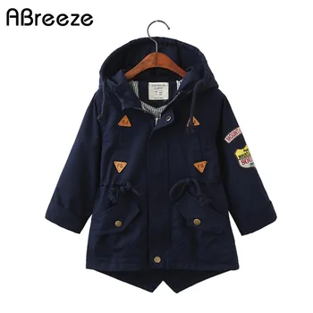 

2020 Spring Autumn children outerwear & coats England style boys girls Trench cotton 3Y 10Y Big kid hooded Windbreaker
