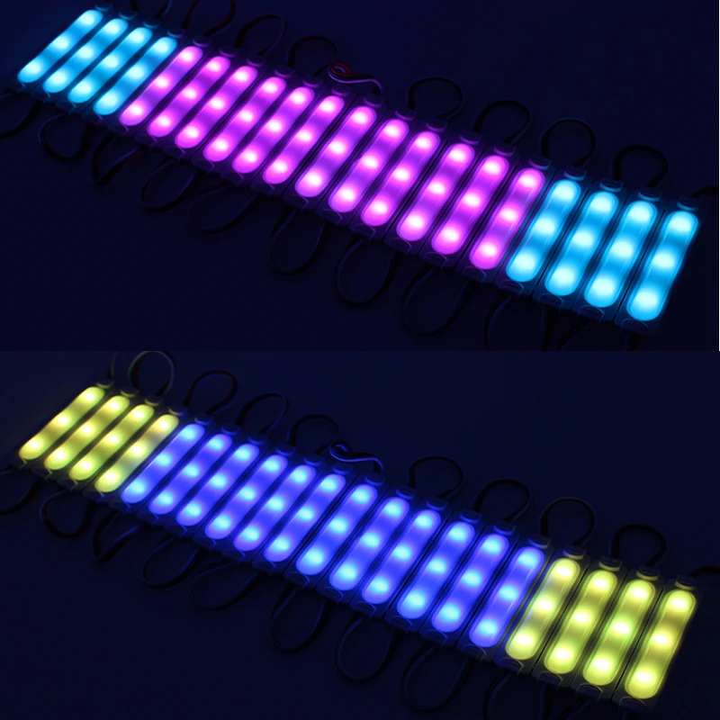 DC 12 V 20 шт. Светодиодный модуль WS2811 полный Цвет 3 светодиодный SMD5050 RGB Водонепроницаемый светодиодный Pixel Digital light
