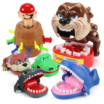 

Big bite finger kids toy funny stress relief antistress toys for children dinosaur Tricky crocodile mouth interactive fun games